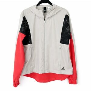 Adidas Women's Beige and Red Ski Jacket
